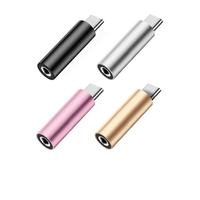 Mini Adaptador de Audio Portátil de Aleación de Aluminio USB C Macho a 3.5mm Hembra de 480Mbps, Conector Universal para Teléfono Móvil