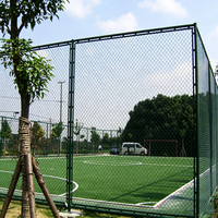 Clôture en treillis soudé revêtu de PVC, clôture de sécurité en fil diamanté, clôture de terrain de sport pour aire de jeux