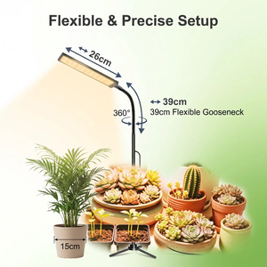 CUSTOM LOGO Full Spectrum LED Grow <b>Light</b> 105 LEDs <b>With</b> <b>Timer</b> For Indoor Plants Seed Starting Plant - Product Image 4