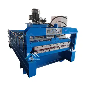 Hot sale type color steel galvanized metal 910 IBR trapezoidal roof sheet roll forming machine