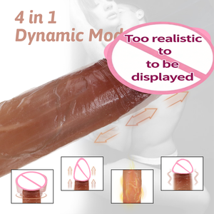 Nuovo Vibratore Realistico per Donne con Telecomando, Riscaldamento e Spinta, Grande Dildo in <span class=keywords><strong>Silicone</strong></span> Liquido - Product Image 2