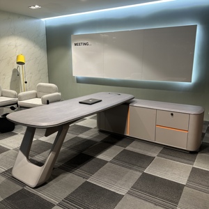 Công Nghệ Cao Hiện Đại L-Hình Bàn Văn Phòng Điều Hành Máy Tính Bàn Thiết Kế Cho Nhà Hoặc Công Ty Bằng Gỗ Nội Thất Văn Phòng Cho Ông Chủ/CEO - Product Image 3