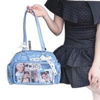 Sac d'école japonais 2D style JK, sac à main, sac à bandoulière grande capacité, sac bandoulière de taille moyenne, sac polyvalent Chibi