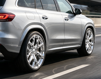 Jantes forgées chromées sur mesure à rayons creux et déport profond en alliage, 20, 22, 24 pouces, pour tuning de pick-up et SUV américains
