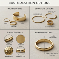 Bracelet en acier inoxydable plaqué or 18 carats avec logo personnalisé, bijoux minimalistes empilables, fabricant en gros, MOQ 50-100 pour femmes et hommes