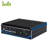 Precio de fábrica J4125 Mini PC industrial sin ventilador 4K Full HD DP 6xUSB 2xLAN para automatización industrial