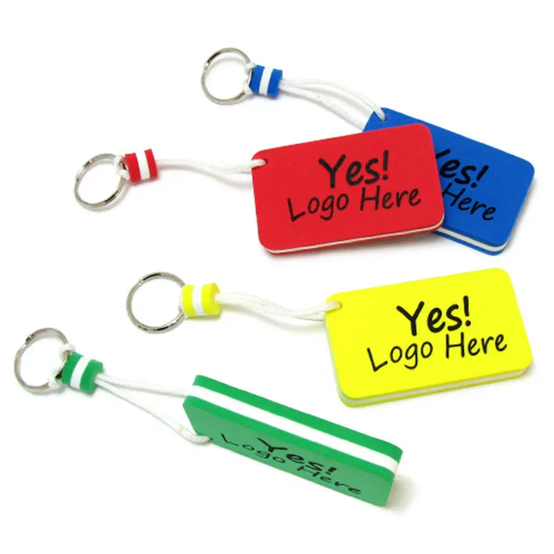 wholesale Custom Make Key chain Cheap Promotional custom logo floating key rings