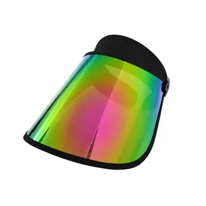 Uv Beauty Mode Zomer Zonnescherm Hoed Unisex Zon Gezicht Shield Vizier Comfortabele Zonnescherm Hoed Voor Bescherming Huid