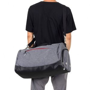 กระเป๋าเดินทางแบบพกพาสำหรับกีฬา ผลิตตามสั่งจากโรงงาน ดีไซน์ทันสมัย ใช้ได้ทั้งวันหยุดสุดสัปดาห์และเดินทาง  มีซิปปิด  พับเก็บได้  วัสดุผ้าสำหรับนักธุรกิจ - Product Image 4