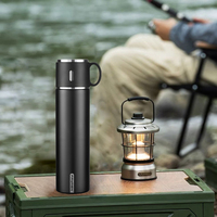 Bouteille d'eau isolée Tasse à café de voyage Flacon à vide en acier inoxydable Tasses à café Flacon à eau pour boissons chaudes et froides