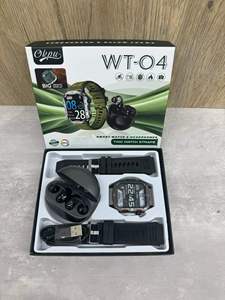 WT-04 Smart Watch Suit with Bluetooth Earphones Wireless Charger Charging TFT Display Chronograph Compatible for Android IOS - Product Image 3