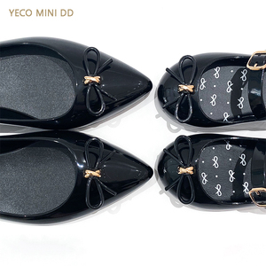 Da donna con fiocco nero in plastica per famiglia con sandali in gelatina da esterno a punta Casual <span class=keywords><strong>elegante</strong></span> scarpe basse in gelatina - Product Image 3