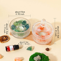 Support de bougie en cristal naturel brut en gros, bougeoir personnalisé, pot à bougie, pot en verre, décoration d'intérieur