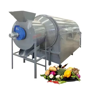 Carrot Corn Tomato Rotary Drum Dryer Red Pepper Almond Groundnut Seed Watermelon Seed Sunflower Grain Spice Dryer