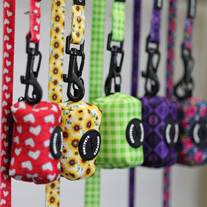 Okeypets-dispensador de bolsas para excrementos de perro, bolsa de neopreno portátil con estampado de logotipo personalizado, ecológico, manos libres, venta al por mayor - Product Image 4