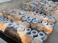 Tête de marteau de concasseur à faible abrasion pour machines minières, équipement de brisage de clinker de ciment, performance stable, expédition rapide