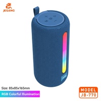 Speaker Portabel JB-770 Warna-warni BT 5Wx2 Suara Stereo Diafragma Ganda Lampu RGB Speaker Nirkabel dengan Type-C TF USB