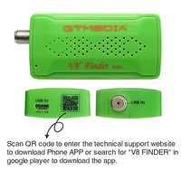 GTMEDIA V8 Finder BT03 DVB-S2, détecteur de satellite numérique, récepteur de télévision par satellite, signal Satfinder avec Android B-T HD Finder Meter