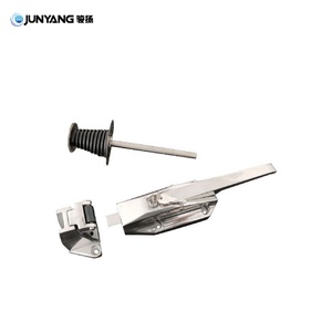 Poignée de porte en acier inoxydable poli JUNYANG pour chambre froide, serrure de congélateur, loquet de four, porte arrière de camion, pièces de conteneur de remorque frigorifique - Product Image 2