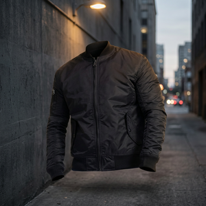 Veste polaire réversible brodée respirante et écologique pour homme grande taille, décontractée, automne, col montant, fermeture éclair intégrale, en polyester - Product Image 4