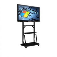 Tableau blanc intelligent 4K de 75 pouces, double système Android 16 Octa Core 8 Go 128 Go, écran interactif tactile infrarouge pour salle de classe et entreprise