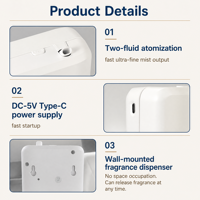 Diffuseur d'huiles essentielles pour téléphone portable, à suspendre au mur ou à poser sur le bureau, adapté aux petits espaces.
