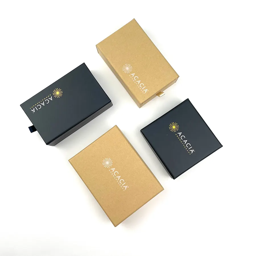 Custom Gold Foil Logo Luxury Essential Oil Rigid Cardboard Gift Box Packing Perfume Cosmetic Paper Boxes