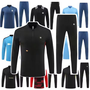 بدلة رياضية لكرة القدم موحدة بأكمام طويلة نصف سحاب بدلة تدريب ميلان طقم روب ديبورتيفا هومبر جيرسيه ملابس أساسية للذكور - Product Image 4