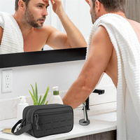 Outil edc extérieur pochettes molle petit kit dopp kit de rasage pour hommes sacs de douche de voyage trousse de toilette tactique pour hommes