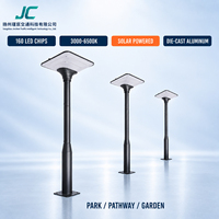 Lampe solaire de jardin 25W, 160 LED, batterie 30000mAh, en aluminium moulé sous pression, lampadaire extérieur pour aménagement paysager, personnalisable