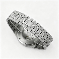 Montre mécanique automatique de luxe pour homme Hip Hop Iced Out, sertie de diamants Moissanite VVS1 Bussdown, verre saphir, mouvement Miyota 9015, vente en gros