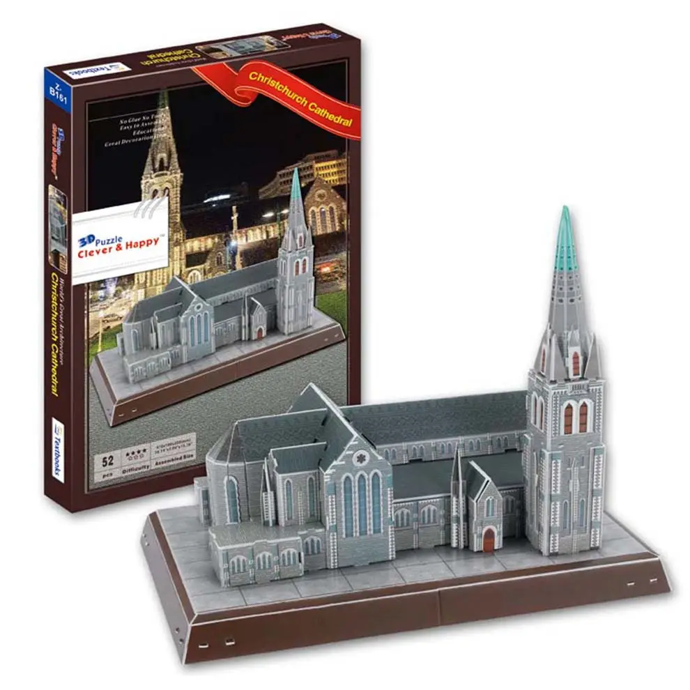 كرايستشيرش كاتدرائية نموذج 3D بازل قطع بناء كتل للأطفال
