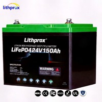 Batería LiFePO4 24V 150AH Grado A 6000 Ciclos, Batería de Litio para Almacenamiento Doméstico, RS485 BMS, Conector Anderson, CE RoHS IP67, Servicio OEM ODM