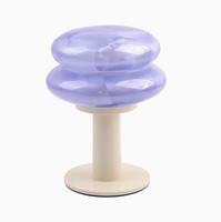 Nouvelle Lampe de Table Orange Créative et Moderne, Lampe de Chevet Rechargeable en Verre, Lampe de Bureau pour Salon, Éclairage Simple, Décoration, Veilleuse