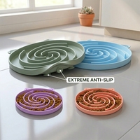 Échantillon Gratuit Personnalisé en Usine En Stock Meilleures Ventes Gamelles en Gel de Silicone pour Chiens et Chats Antidérapantes Anti-renversement à Alimentation Lente