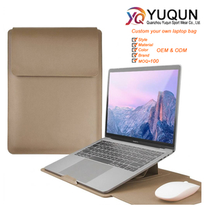 Housse pour <span class=keywords><strong>ordinateur</strong></span> portable en cuir PU de 13, 14, 15,6 et 16 <span class=keywords><strong>pouces</strong></span> avec <span class=keywords><strong>pochette</strong></span> pour chargeur, kaki, fine, étanche, sacoche pour <span class=keywords><strong>ordinateur</strong></span> portable, logo personnalisé OEM ODM - Product Image 1