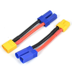 Câble adaptateur Amass XT60 vers EC5 12AWG 100mm Mâle Femelle pour chargeur de batterie LiPo RC Pièces DIY - Product Image 1