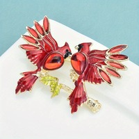 Broches et badges vintage en cristal au design classique pour femmes et hommes, épingles en émail à l'effigie d'animaux