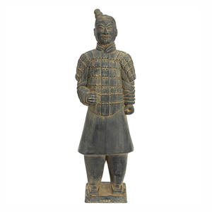 Statue de soldat chinois antique de taille réelle en granit, calcaire et <span class=keywords><strong>terre</strong></span> <span class=keywords><strong>cuite</strong></span>, sculpture des guerriers de terracotta - Product Image 6
