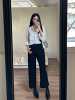 YUANBOFEI OEM Jeans pour femmes, jeans de haute qualité, jeans minimalistes bleus, pantalon en denim à jambes larges, taille haute, coupe ajustée, pantalon personnalisé