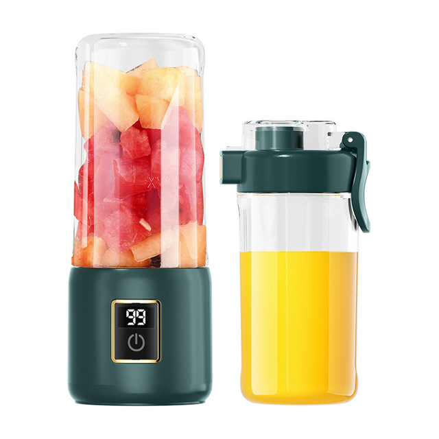 New Small Household Automatic Juicer Built-in Battery Display Screen Wireless Mini Electric Portable Design Plastic Glass