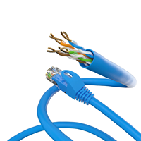 EXC Cat6 cable fabricantes de cobre puro CCA 23AWG PVC Cat6 cable 305M interior rollo Ethernet cable en espiral