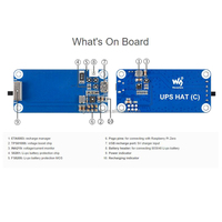 Module d'alimentation sans interruption (ASI) Waveshare pour Raspberry Pi Zero W 2W Series avec batterie 3,7 V 1000 mAh