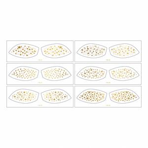 Pegatinas de sombra de ojos con estampado en caliente de lámina dorada, estilo europeo y americano, con diseño de pecas, impermeables, resistentes al sudor, para maquillaje y decoración de fiestas. - Product Image 3