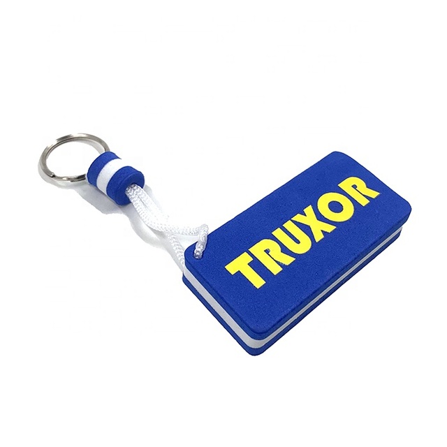 Wholesale Custom Style Floating Keychain EVA Oval Festival Float Keyring Tourism Souvenir Carabiner Keychain Fashion Style