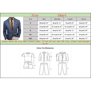 Nouveau <span class=keywords><strong>Blazer</strong></span> de Costume Décontracté <span class=keywords><strong>Homme</strong></span> S-3XL à <span class=keywords><strong>Carreaux</strong></span> avec Revers, Manches Longues - Product Image 2