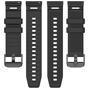 สายรัดเกราะ24มม. สำหรับ <span class=keywords><strong>Ticwatch</strong></span> Atlas สายนาฬิกายาง Pro5/pro5 ENDURO - Product Image 1