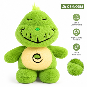 Peluche de Monstruo Luminoso OEM ODM, <span class=keywords><strong>Muñeco</strong></span> de Peluche <span class=keywords><strong>Verde</strong></span> con Luz, Peluches Personalizados para Niños, Regalo para Acompañar en la Noche - Product Image 1