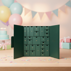 Boîte de calendrier de l'<span class=keywords><strong>avent</strong></span> beauté personnalisée de 24 jours pour les soins de la peau et le maquillage, emballage en papier écologique, cadeau de Noël en forme de tiroir - Product Image 1
