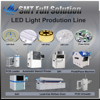 Impresora SMT semi stencil, máquina de serigrafía PCB para línea de producción de luz LED